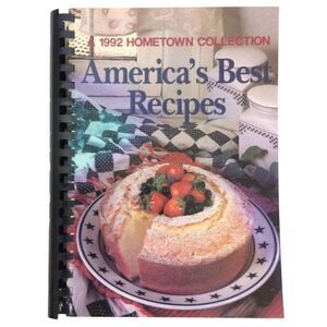 ‎Americas Best Recipes Vintage Cookbook 1992 Hometown Collection Comb Binding